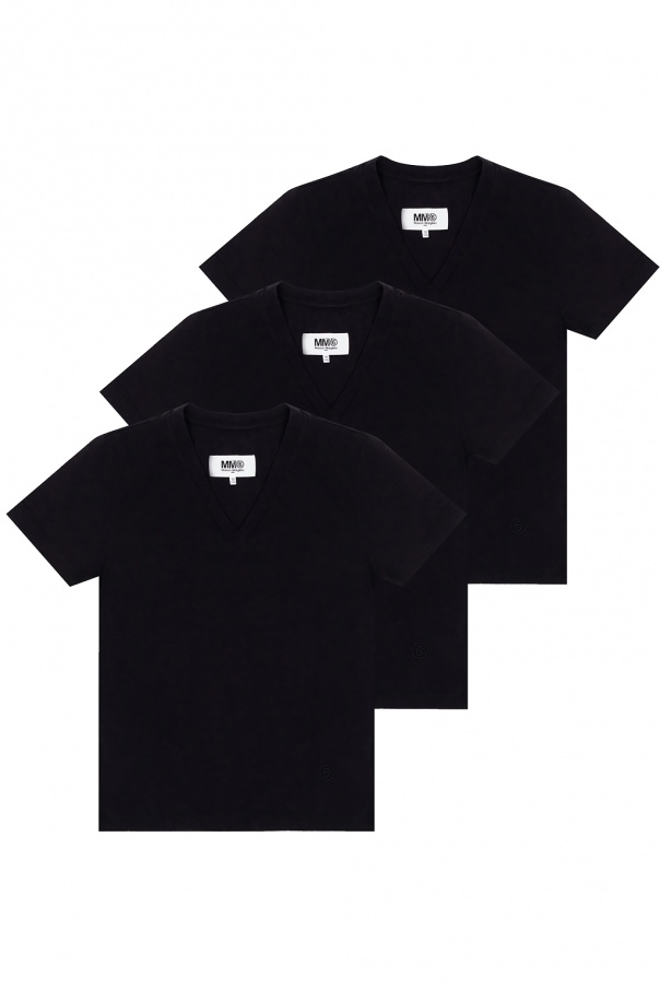 Black Logo T-shirt 3-pack MM6 Maison Margiela - Vitkac HK